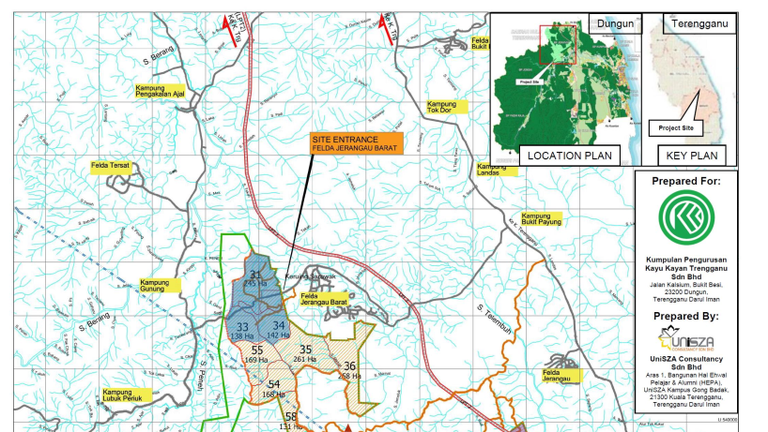 Projek Ladang Hutan Komersil di Hutan Simpan Jerangau Seluas 5000 Hektar (Fasa 1) Dungun, Terengganu